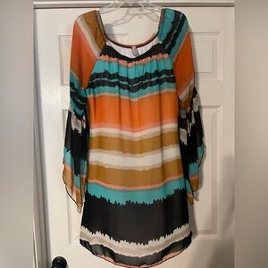 Chic Multicolor Striped Blouse